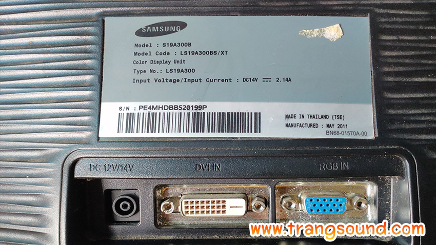  Samsung รุ่น S19A300B อาการจอเสีย